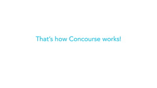 That’s how Concourse works!
 