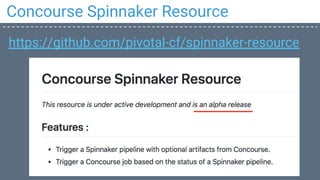 Concourse Spinnaker Resource
https://github.com/pivotal-cf/spinnaker-resource
 
