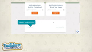 Cliquez sur votre nom
 