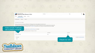 Votre compte Trailhead
est à présent connecté
Cliquez sur Join
 