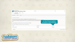 Un des Group Leaders
acceptera votre demande
 