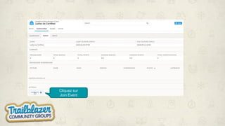 Cliquez sur
Join Event
 