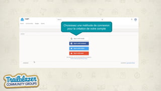 Choisissez une méthode de connexion
pour la création de votre compte
 