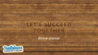 Bonne chance!
 