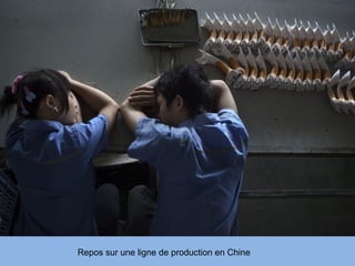 Repos sur une ligne de production en Chine
 