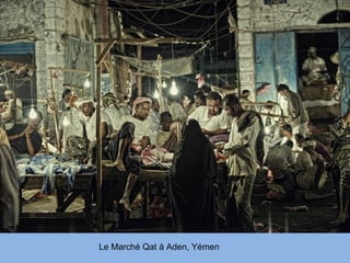 Le Marché Qat à Aden, Yémen
 