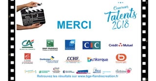 MERCI
PARTENAIRE
DE :
Retrouvez les résultats sur www.bge-flandrecreation.fr
 