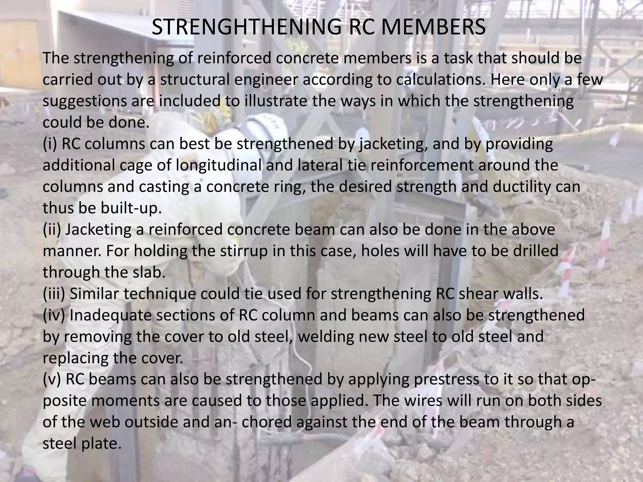 reinforced cement Concrete structures failures,repair and mixing types ...