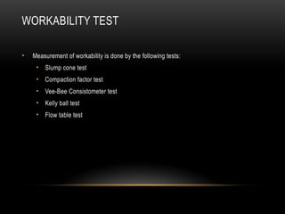 concrete-180905115821 properties and testing | PPTX