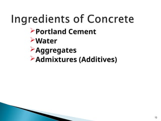 Concrete- Ch-3.ppt for civil engineering | PPT