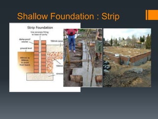 Shallow Foundation : Strip
 