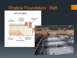 Shallow Foundation : Raft
 