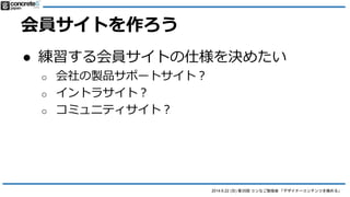 2014.6.22 () 35 ʤ㏊ ǥʩ`ƥĤO롹
äƤߤ褦
 äƤߤ褦
o OӋ
? Ҫ
? DC or DCP?
o `ǥ
o gװ
 
