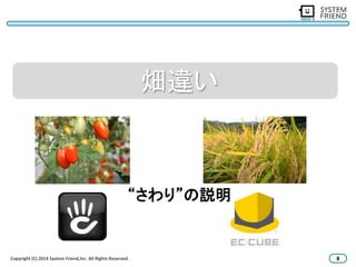 畑違い 
“さわり”の説明 
Copyright (C) 2014 System Friend,lnc. All Rights Reserved. 8 
 