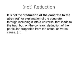 From the History of the Concepts of the Abstract and the Concrete | ODP ...
