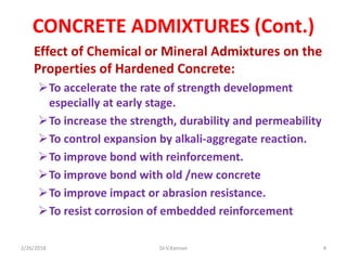 Concrete admixtures | PPTX