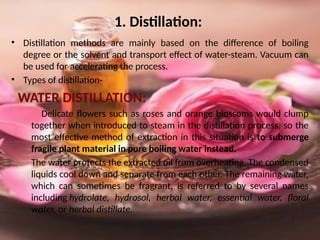 Concrete and Essential oils Extraction from flowers.pptx