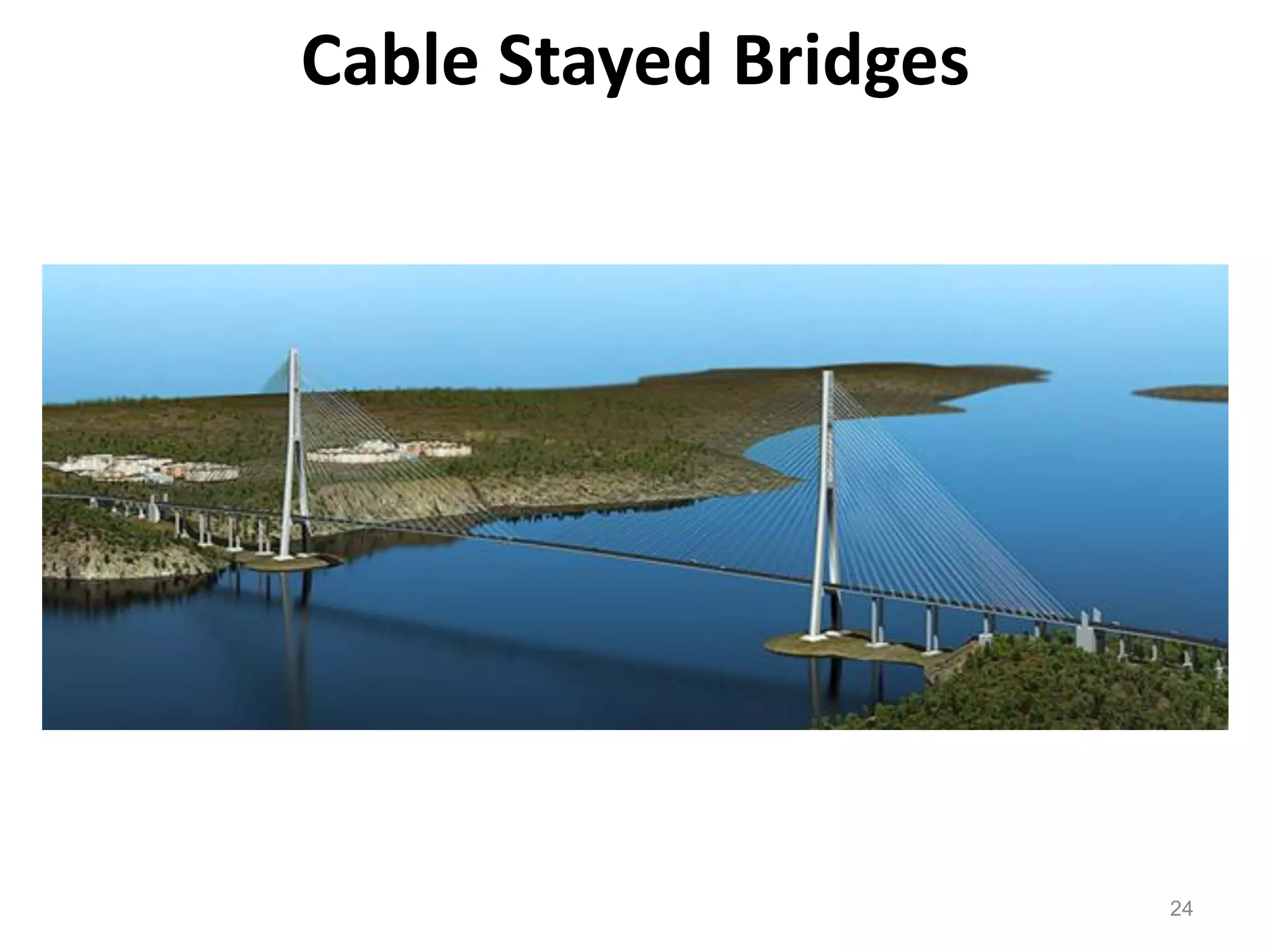 24
Cable Stayed Bridges
 