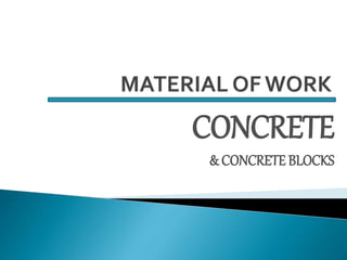 CONCRETE
& CONCRETE BLOCKS
 