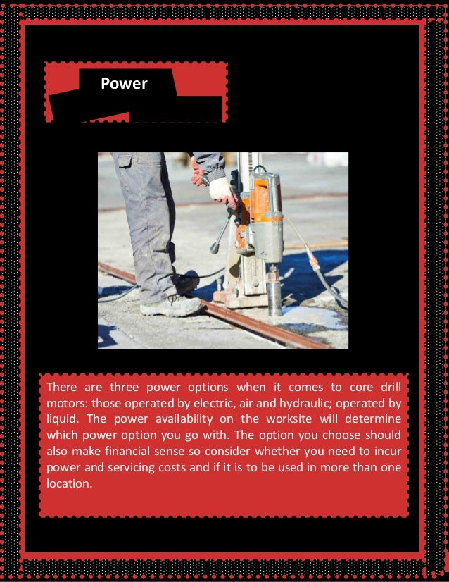 Concrete Core Drilling Tips