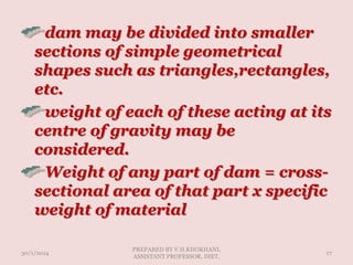 Dam Math Conversion Concrete dam lecture 2 | PPTX