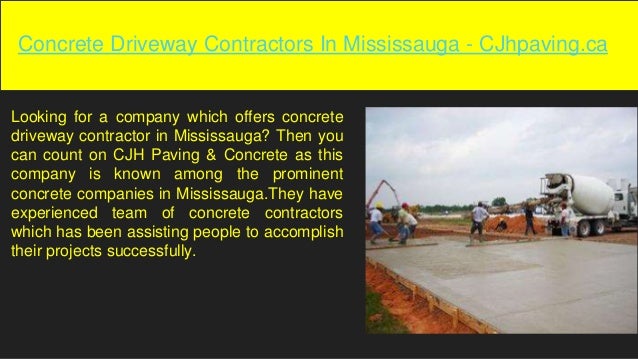 Concrete Driveway Contractors In Mississauga Cjh Paving