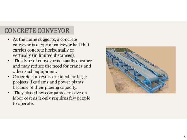 CONCRETE EQUIPMENTS.pptx | Civil Engineering Industry | Industries