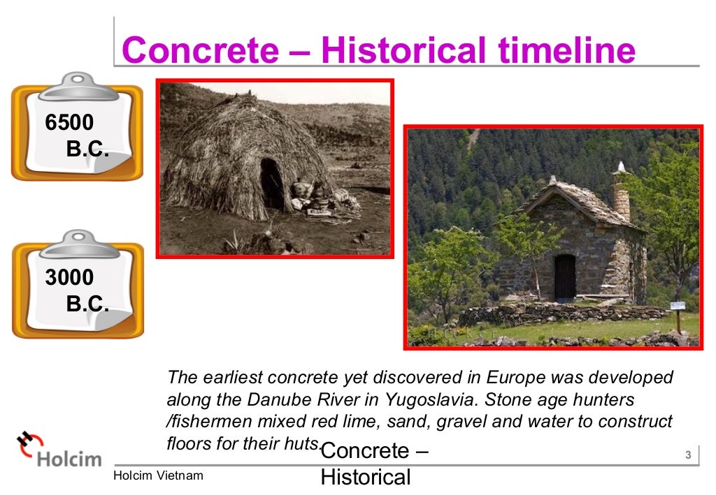 Concrete historical timeline