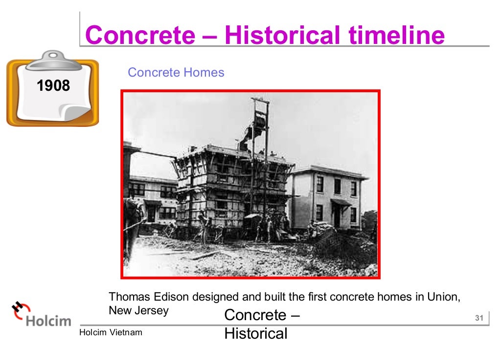 Concrete historical timeline