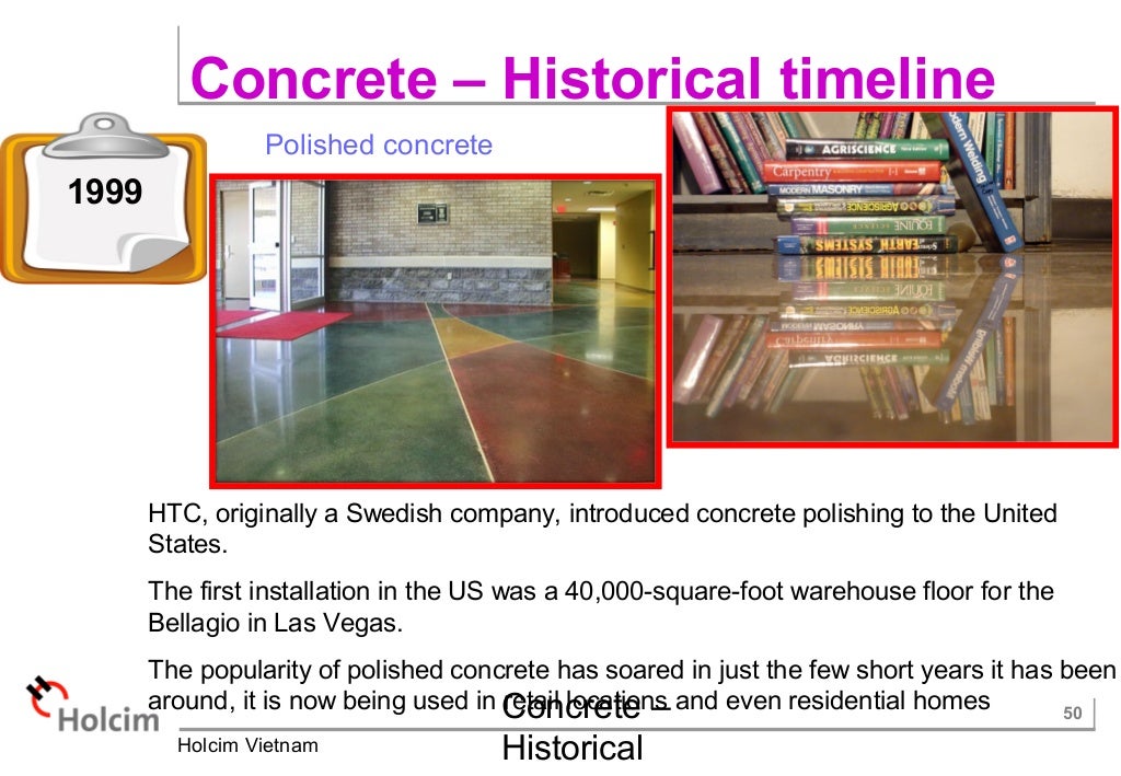 Concrete historical timeline