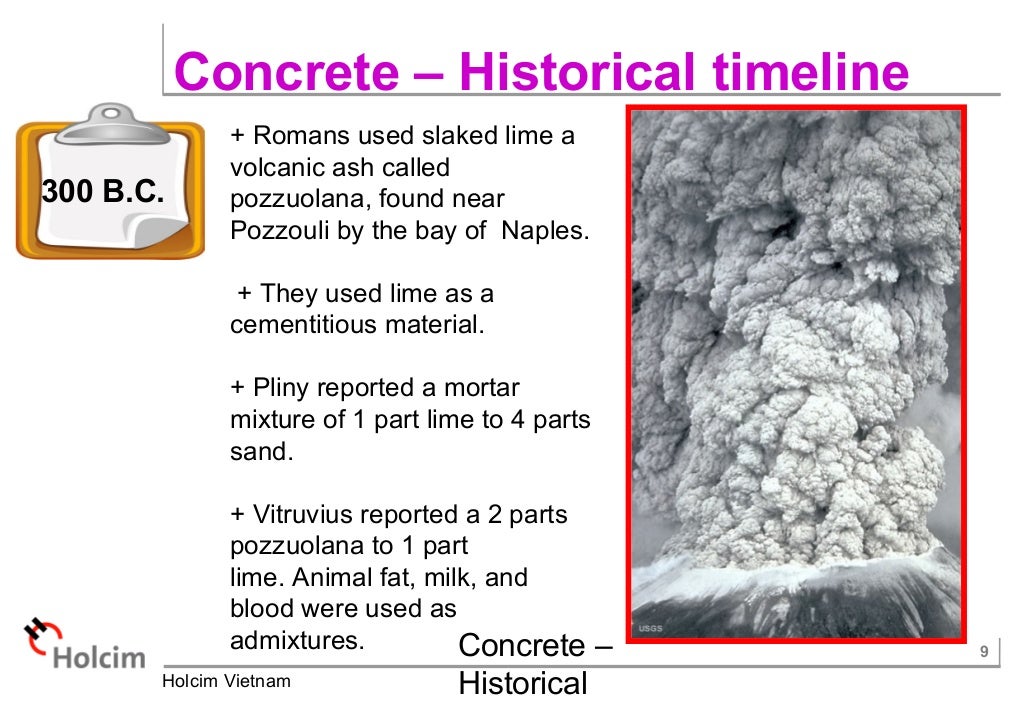 Concrete historical timeline