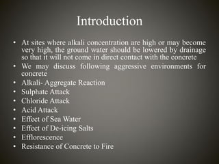 Concrete in Aggressive Environment | PDF