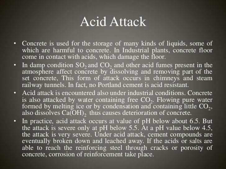 Concrete in Aggressive Environment