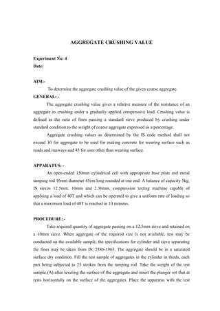 Concrete lab s5 procedure | PDF
