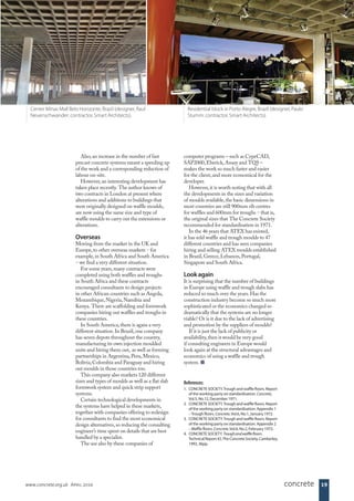 Concrete Magazine´s article about Waffle Slab