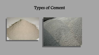 Types of Cement
 