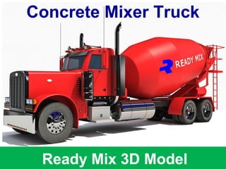Concrete Mixer Truck
Ready Mix 3D Model
 