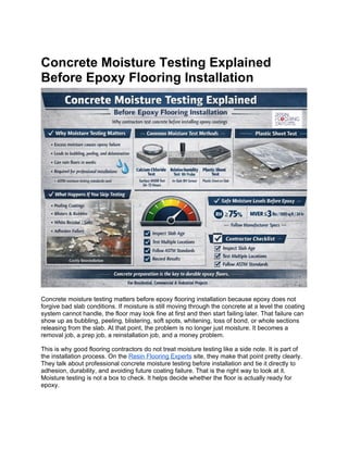 Concrete Moisture Testing Explained Before Epoxy Flooring Installation ...