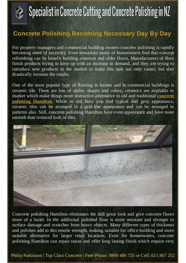 Concrete Polishing Necessary Day By Day