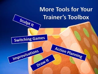 More Tools for Your
Trainer’s Toolbox
 