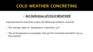 Hot weather concreting | PPTX