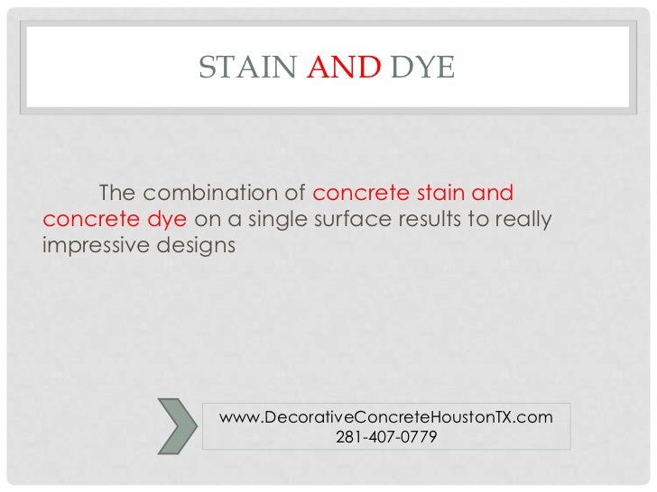 Concrete stain vs dye