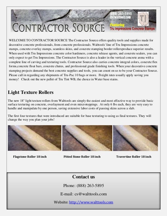 Concrete Stamps Walt Tools