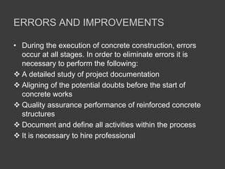 Concrete structure quality control in practice | PPTX