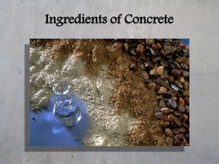 Ingredients of Concrete
 