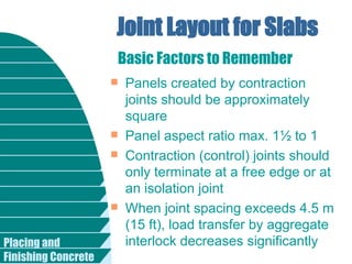 Contraction Panel Concrete Technology (CE5G) - Quality Control in Construction.ppt