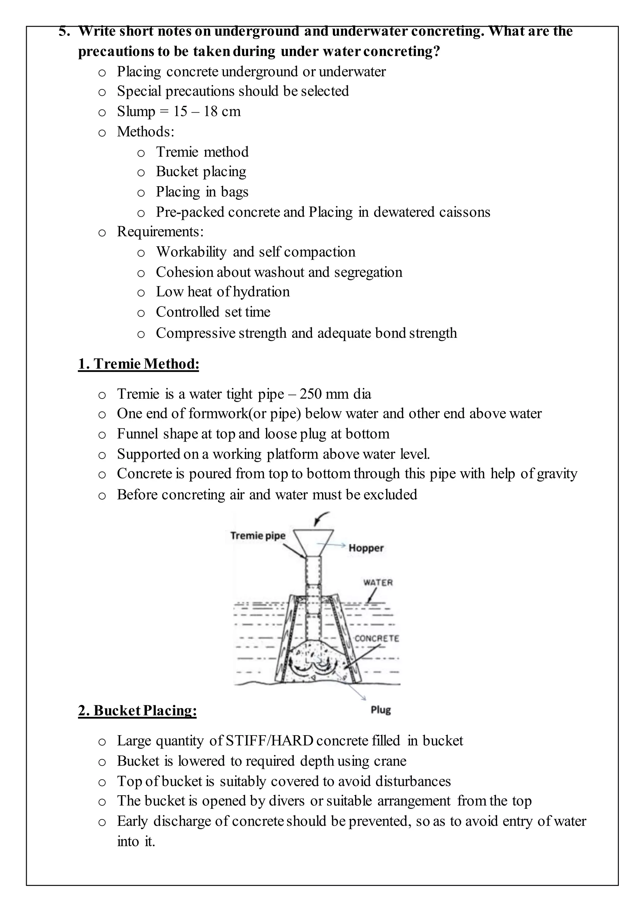 Concrete Technology Study Notes Docx
