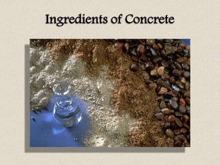 Ingredients of Concrete
 