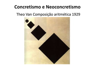 Concretismo e Neoconcretismo
Theo Van Composição aritmética 1929
 