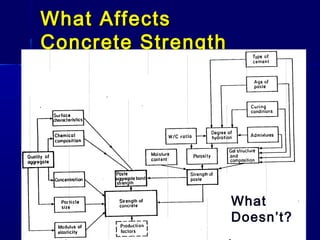 What AffectsWhat Affects
Concrete StrengthConcrete Strength
What
Doesn’t?
 